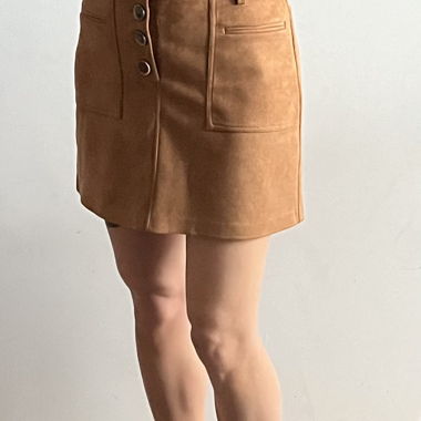 Mini-jupe marron