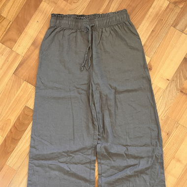 Leinenhose Olivgrün