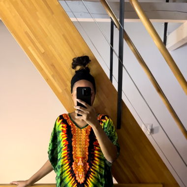Robe boubou brun