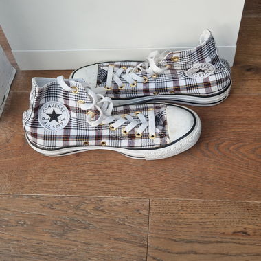 Converse All Star High-Top Sneakers kariert