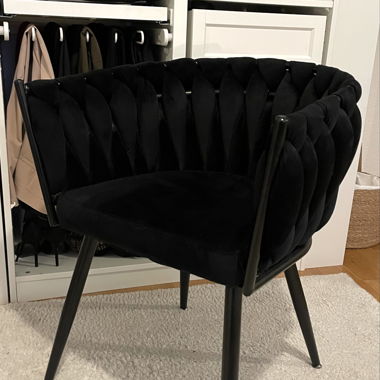 Armlehnenstuhl Samtoptik XXXLutz ( Ambia Home)
