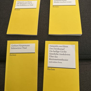 4 Reclam Hefte deutsche Klassiker