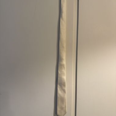 Lanvin Ivory Satin Tie