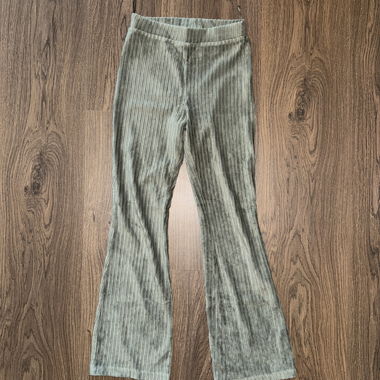 Pantalon velours côtelé vert enfant 134/9 ans 