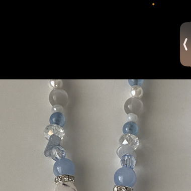 Cute blue necklace