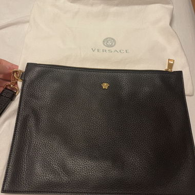 Clutch in pelle Versace