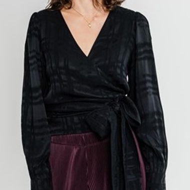 dariadéh Nada Wrap Blouse black