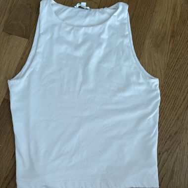 Weisses Crop Top