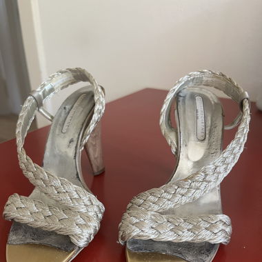 Silber Highheels