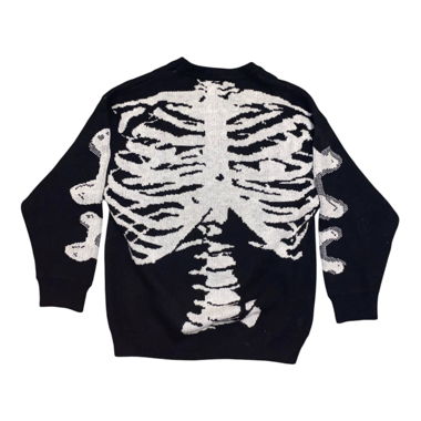 skeleton oversized sweater  