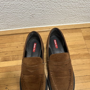 Brown loafers