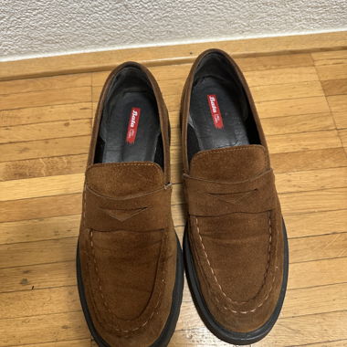 Brown loafers