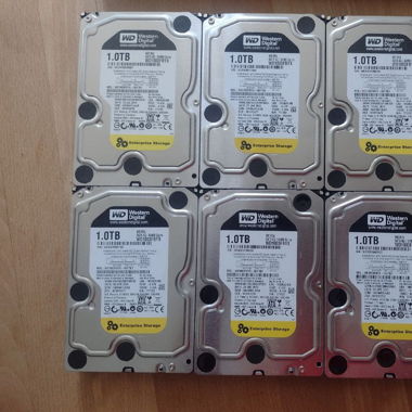 Lot de 6 disques durs Western Digital 1 To Enterprise