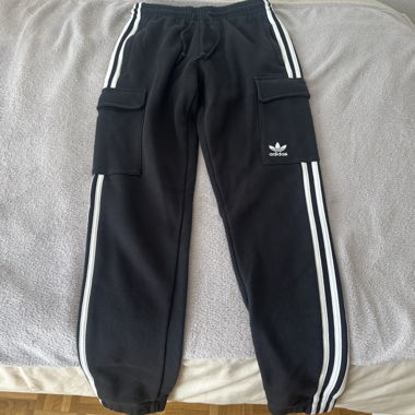 Pantaloni tuta adidas neri 3 Strisce S