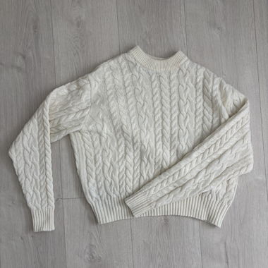 Pull Bershka en maille torsadée