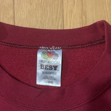 sweat rouge/bordeaux