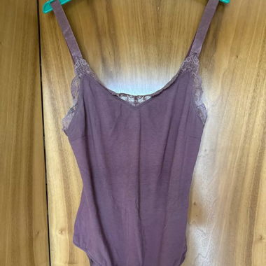 Damen Body ohne Arm Dark Rose 