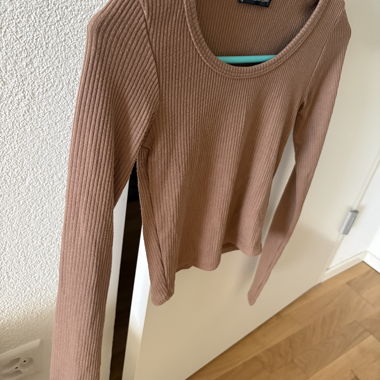 Brown Ribbed Sweater Size xxs