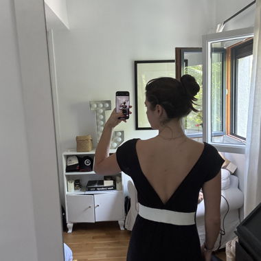 Robe longue maxi noire