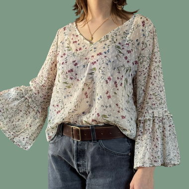 Esprit Blumen-Bluse Grösse 40