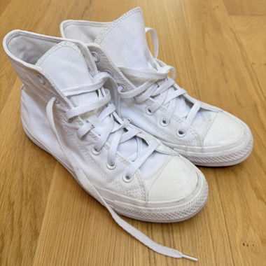 White Converse High-Top Sneakers