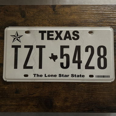 U.S. Autoschild, Texas TZT 5428