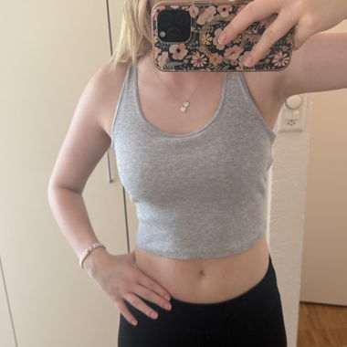 Top sportivo grigio XS