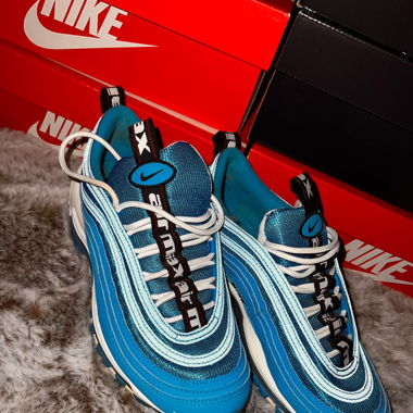 Nike Air Max 97 Overbranding Blue Hero Gr. 40