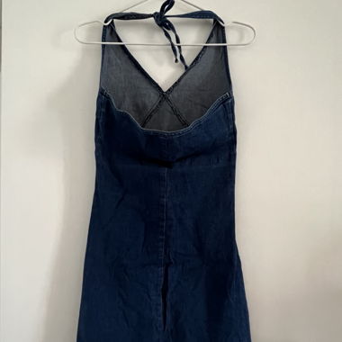 Neckholder Denim Dress