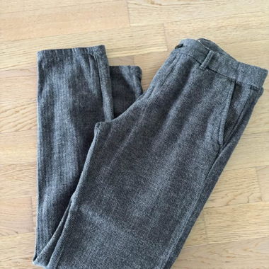 Grau melierte Hose Grösse 29/32