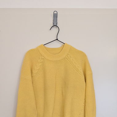 Pull oversize jaune