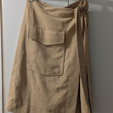 Gonna a portafoglio beige di Samsøe Samsøe