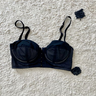 Reggiseno bustier nero