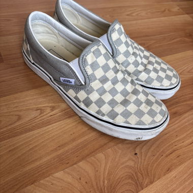 Vans Slip-On kariert grau-weiss