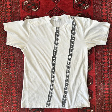 Comme des Garçons Shirt T‑Shirt con stampa a catena