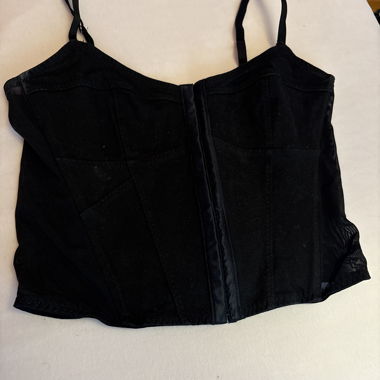 Corsetto nero con spalline
