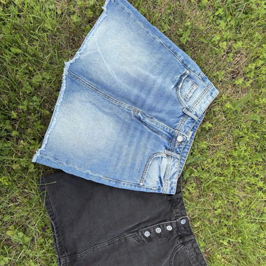 Duo jupes en jeans 