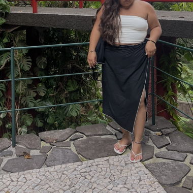 Bandeau-Top in Weiss Grösse L