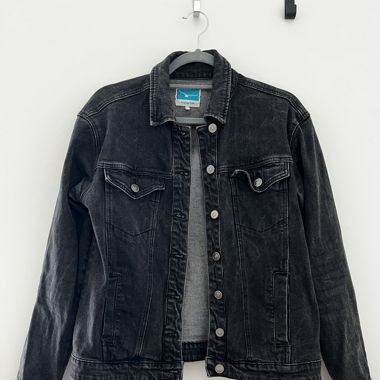 Black denim jacket