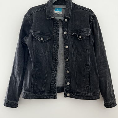 Veste en jean noire