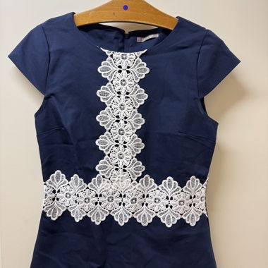 Top bleu et blanc