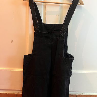 Robe salopette en denim noir ZARA Trafaluc Taille S