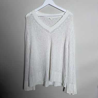 ARKET Weiss gestrickter Pullover