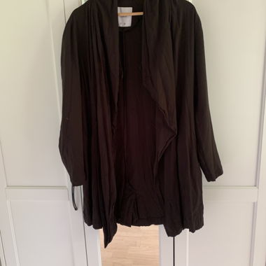 Cardigan noir à col cascade Taille S