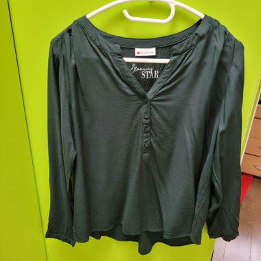 Dunkelgrüne Bluse von Street One