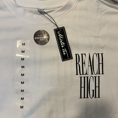 T-shirt oversize blanc M
