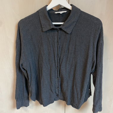 Hemdbluse grau