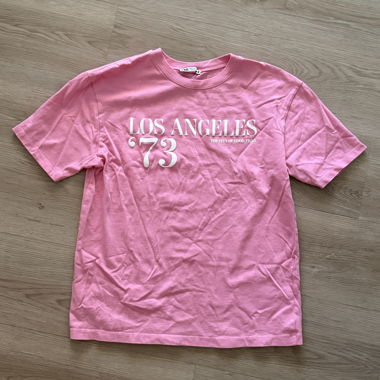 Pink Zara graphic T-shirt