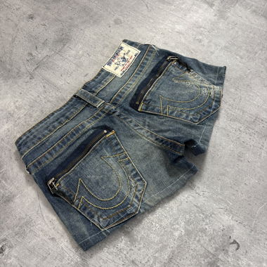 Pantaloncini in denim vintage True Religion autentici (XS)