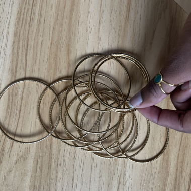 14 bracelets en acier inoxydable 